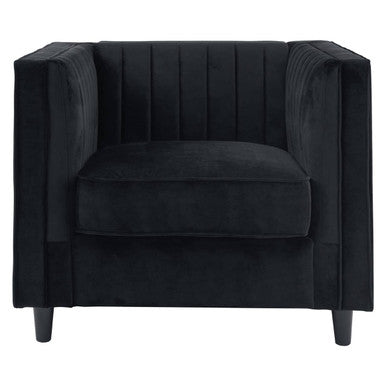 Black Velvet Chair | Farah