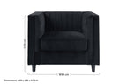 Black Velvet Chair | Farah