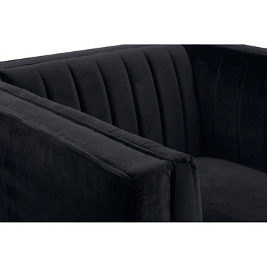 Black Velvet Chair | Farah
