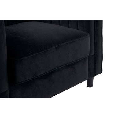 Black Velvet Chair | Farah