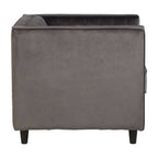 Grey Velvet Chair | Farah