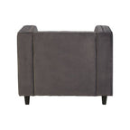 Grey Velvet Chair | Farah