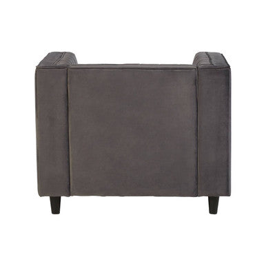 Grey Velvet Chair | Farah