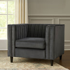 Grey Velvet Chair | Farah