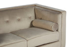 2 Seater Mink Velvet Sofa, Felisa
