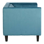2 Seater Teal Blue Velvet Sofa | Felisa