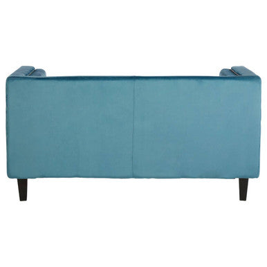 2 Seater Teal Blue Velvet Sofa | Felisa