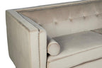 3 Seater Mink Velvet Sofa | Felisa
