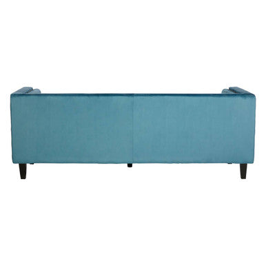 3 Seater Teal Blue Velvet Sofa | Felisa