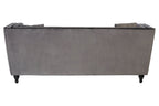 3 Seater Grey Velvet Sofa | Ferris