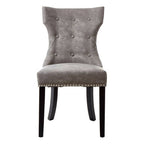 Grey Leather Effect Dining Chair | Daxton