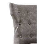 Grey Leather Effect Dining Chair | Daxton