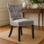 Grey Leather Effect Dining Chair | Daxton