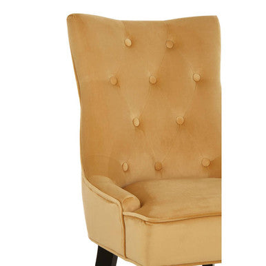 Ochre Velvet Dining Chair | Daxton