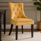 Ochre Velvet Dining Chair | Daxton