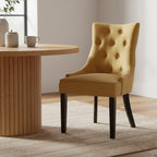 Ochre Velvet Dining Chair | Daxton