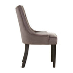 Storm Grey Velvet Dining Chair | Daxton