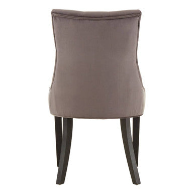 Storm Grey Velvet Dining Chair | Daxton