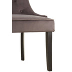 Storm Grey Velvet Dining Chair | Daxton