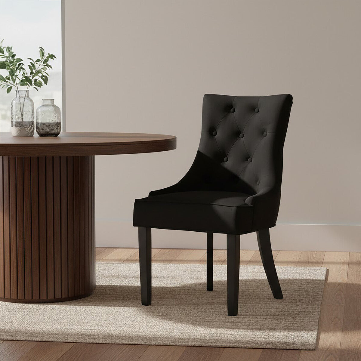 Black Velvet Dining Chair | Daxton
