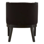 Black Velvet Curved Back Chair | Daxton