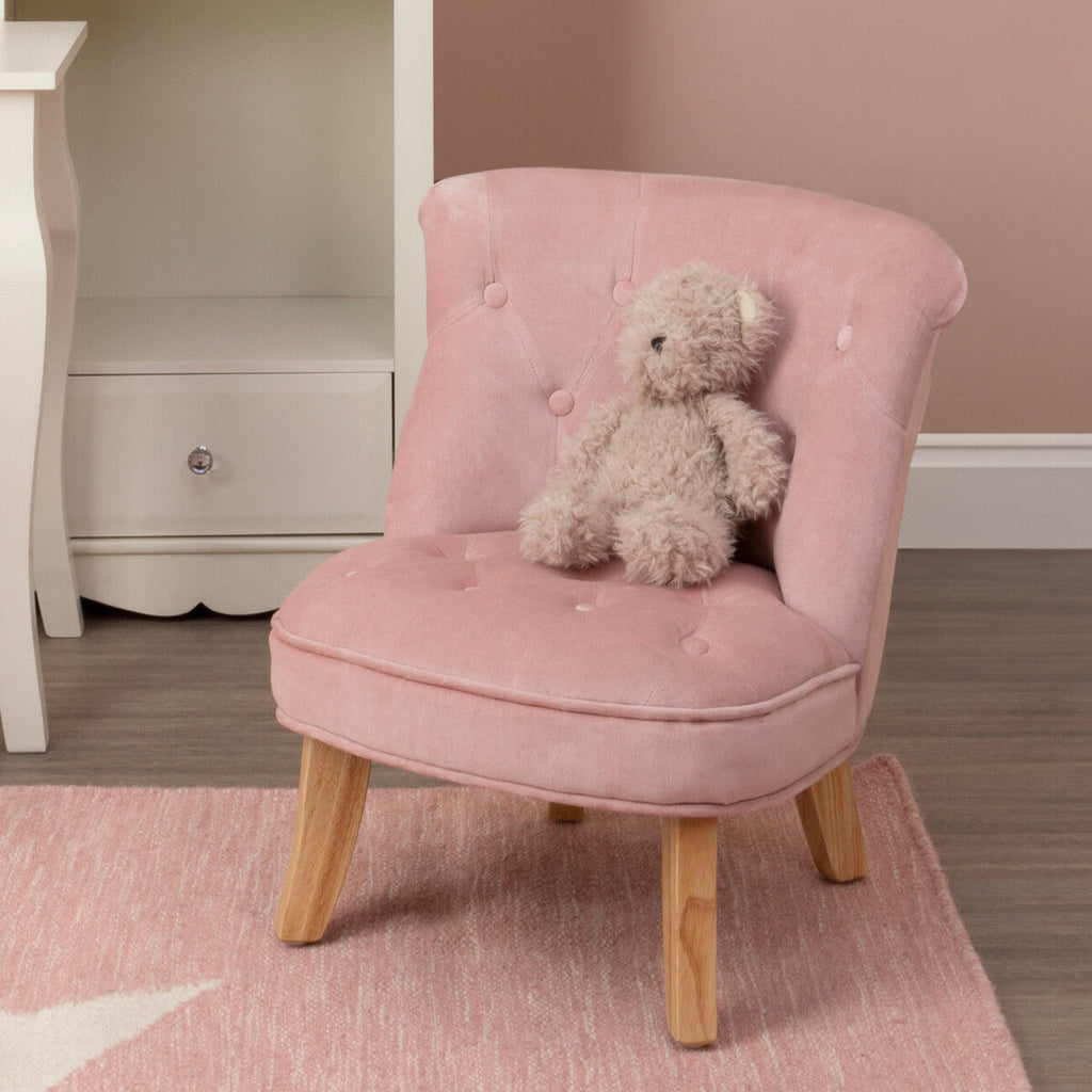 Pink Velvet Kids Chair | Estelle