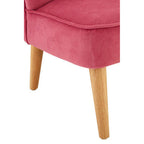 2 Seat Pink Velvet Kids Sofa | Mia