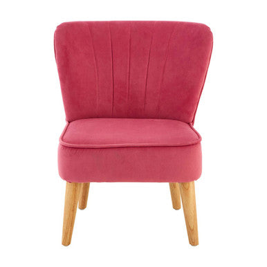 Pink Velvet Kids Chair | Mia