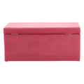Pink Velvet Kids Ottoman | Mia