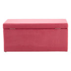 Pink Velvet Kids Ottoman | Mia