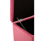 Pink Velvet Kids Ottoman | Mia