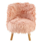 Pink Faux Fur Chair | Kids