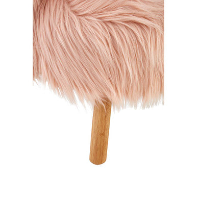 Pink Faux Fur Chair | Kids