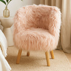 Pink Faux Fur Chair | Kids
