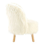 White Faux Fur Chair | Kids