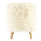 White Faux Fur Chair | Kids