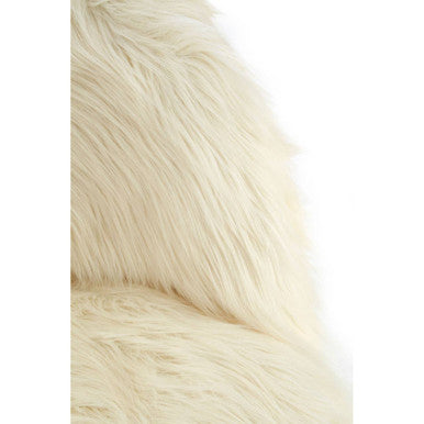 White Faux Fur Chair | Kids