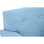 Blue and White Stripe Rocking Chair with Footstool | Kids