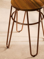 Rose Gold Hairpin Stool | District