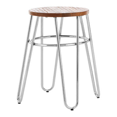 Hairpin Legs Stool with Wood Top | District