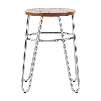 Hairpin Legs Stool with Wood Top | District