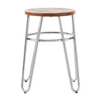 Hairpin Legs Stool with Wood Top | District