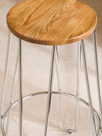 Chrome Hairpin Stool | District