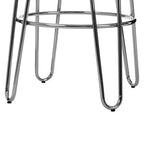 Chrome Hairpin Stool | District