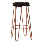 Faux Fur Hairpin Bar Stool | District