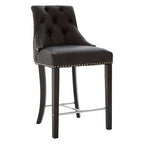 Black Faux Leather Bar Chair | Regents Park
