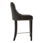 Black Faux Leather Bar Chair | Regents Park