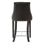 Black Faux Leather Bar Chair | Regents Park