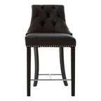 Black Faux Leather Bar Chair | Regents Park