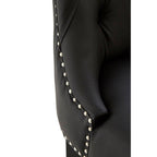 Black Faux Leather Bar Chair | Regents Park